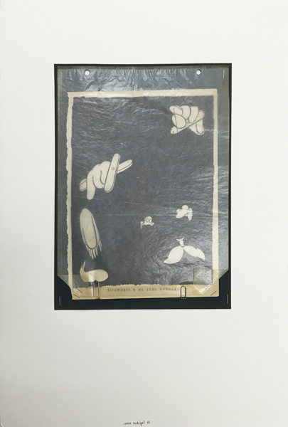 Ana Vidigal - Mentirillas. 2016. Técnica mixta sobre papel. 58 x 40,5 cm. Único