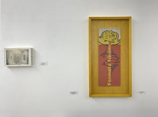 3SPACIO MÍNIM0 - Exposición 30 Aniversario de la galería. Los comienzos: 1992-2002. Vista de sala. Daniel Verbis y José María Párraga..